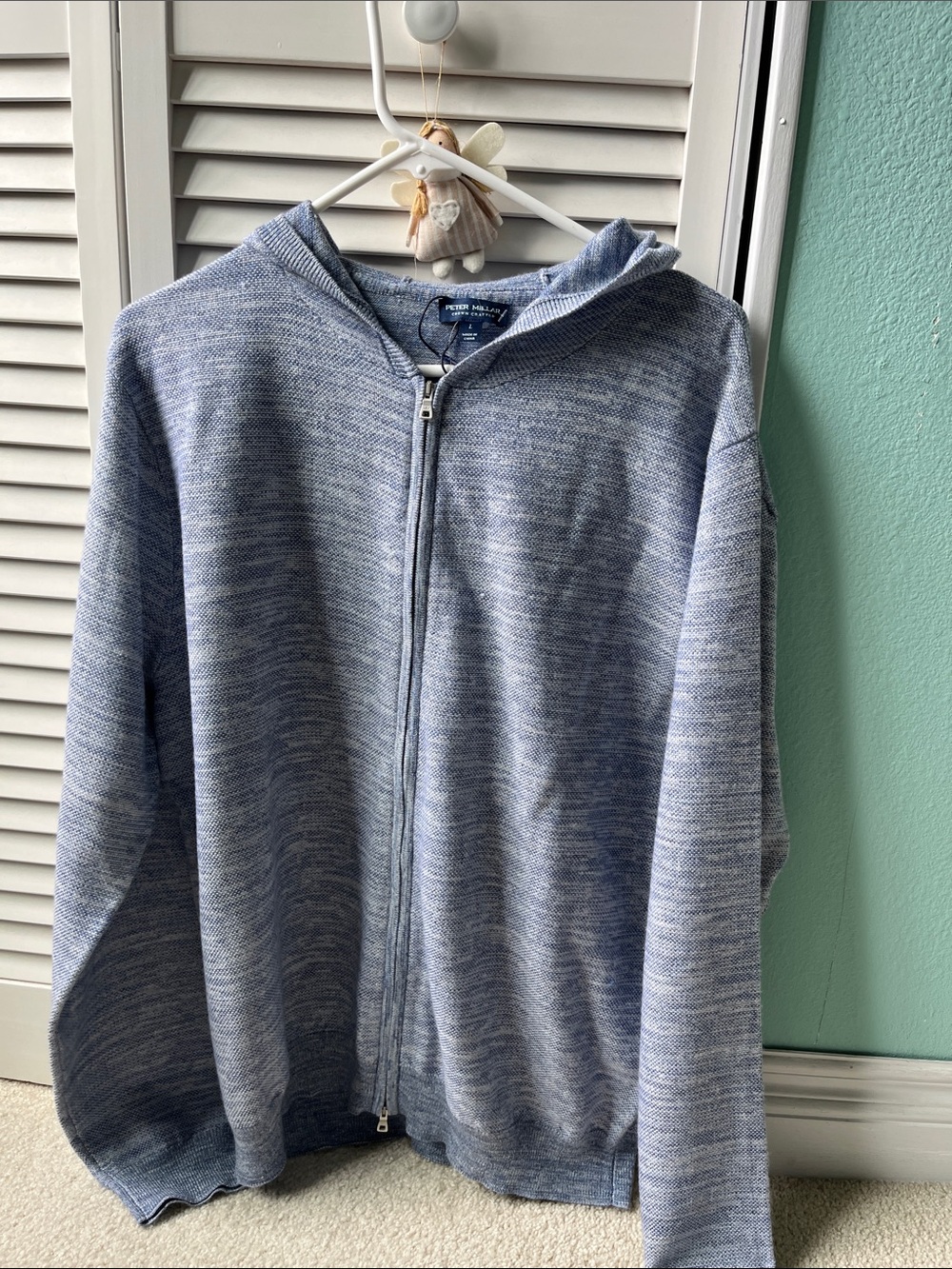 NWOT Peter Miller crown crafted Ravello, full zip hooded sweater size large men - Picture 5 of 7